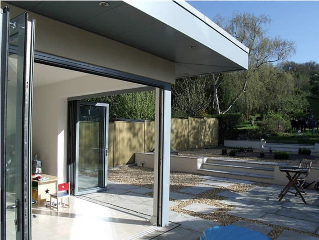 Modern house extension, connection to outdoors, kitchen space, architect, Bath