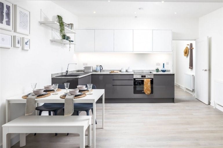 New build apartment kitchen design western building consultants