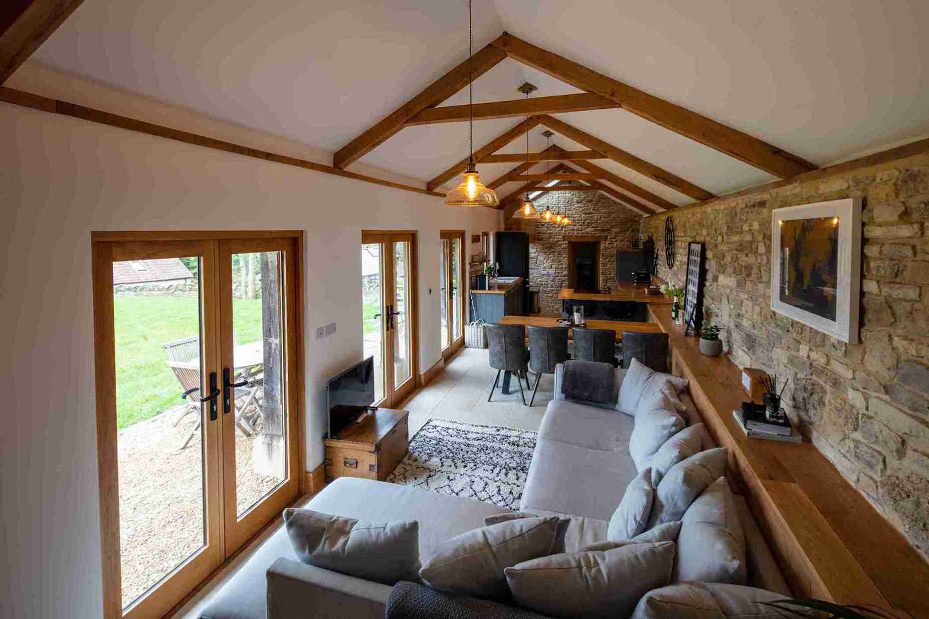Trusses in  Barn Conversion in South Gloucestershire